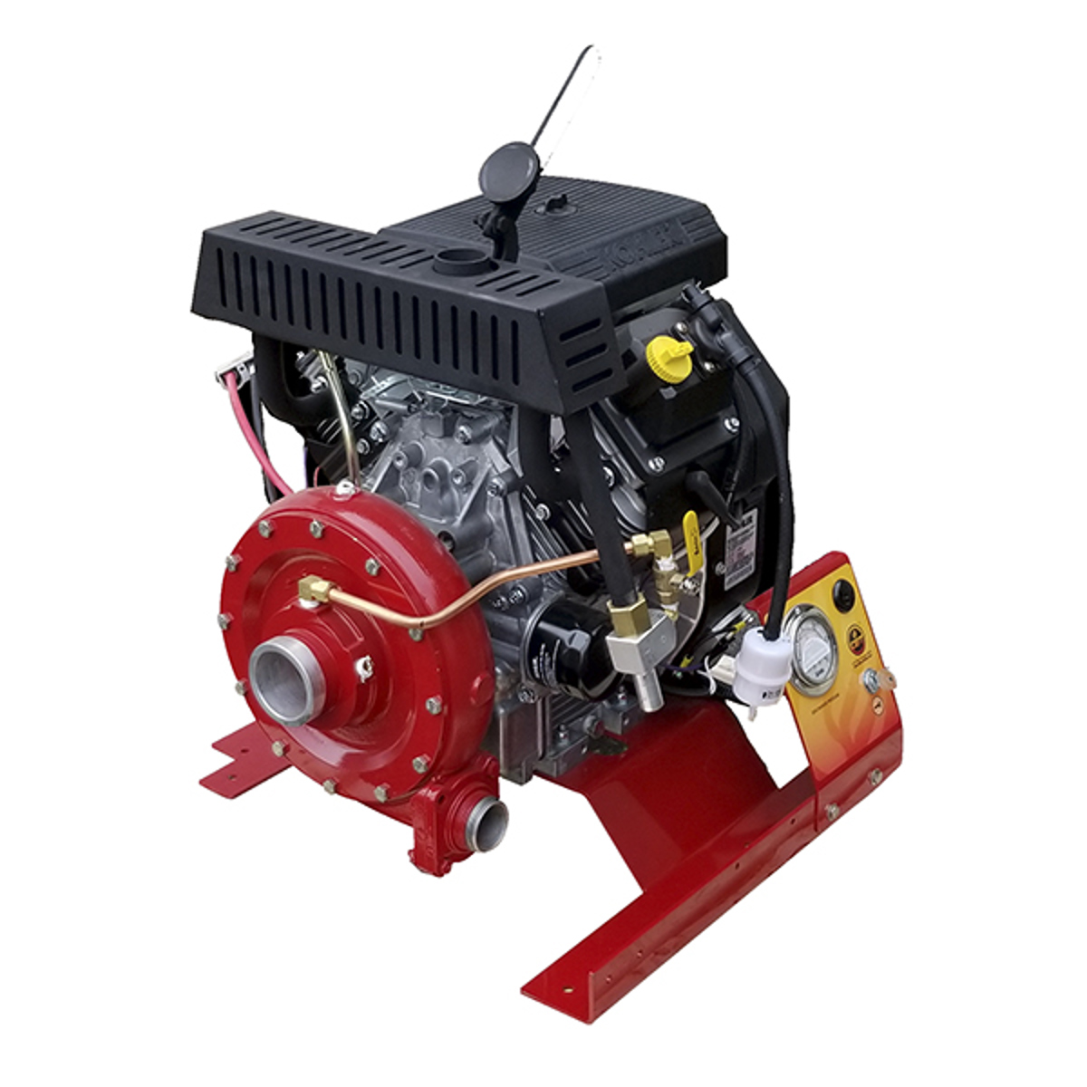 CET 20 HP Skid Mounted Pump Kohler Engine 12-V Connect