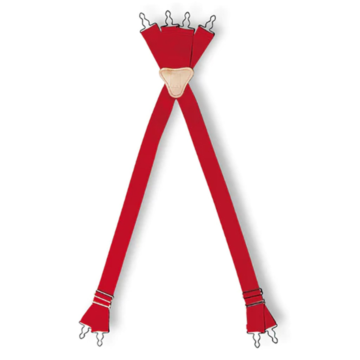 LION Suspender, Traditional, Red, 48" (Long), Metal Loops