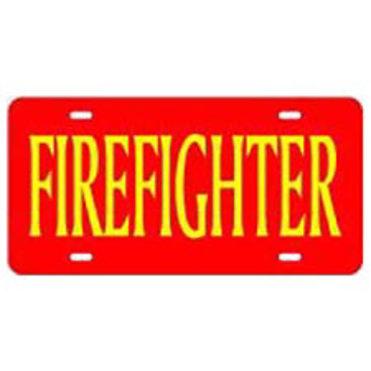 laser magic firefighter car tag