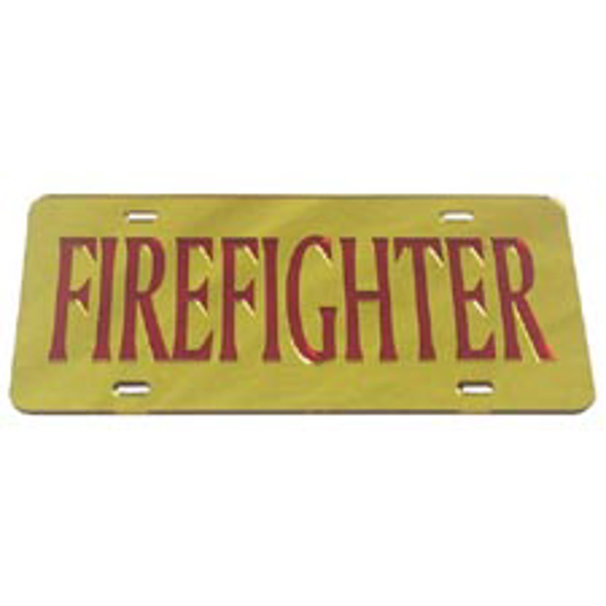 laser magic firefighter car tag