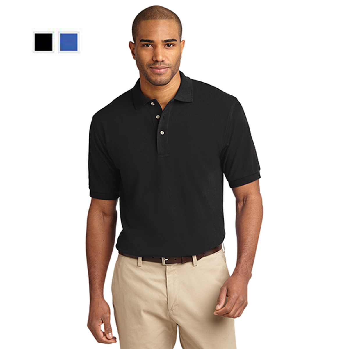 Sanmar Port Authority Short Sleeve Cotton Pique Polo