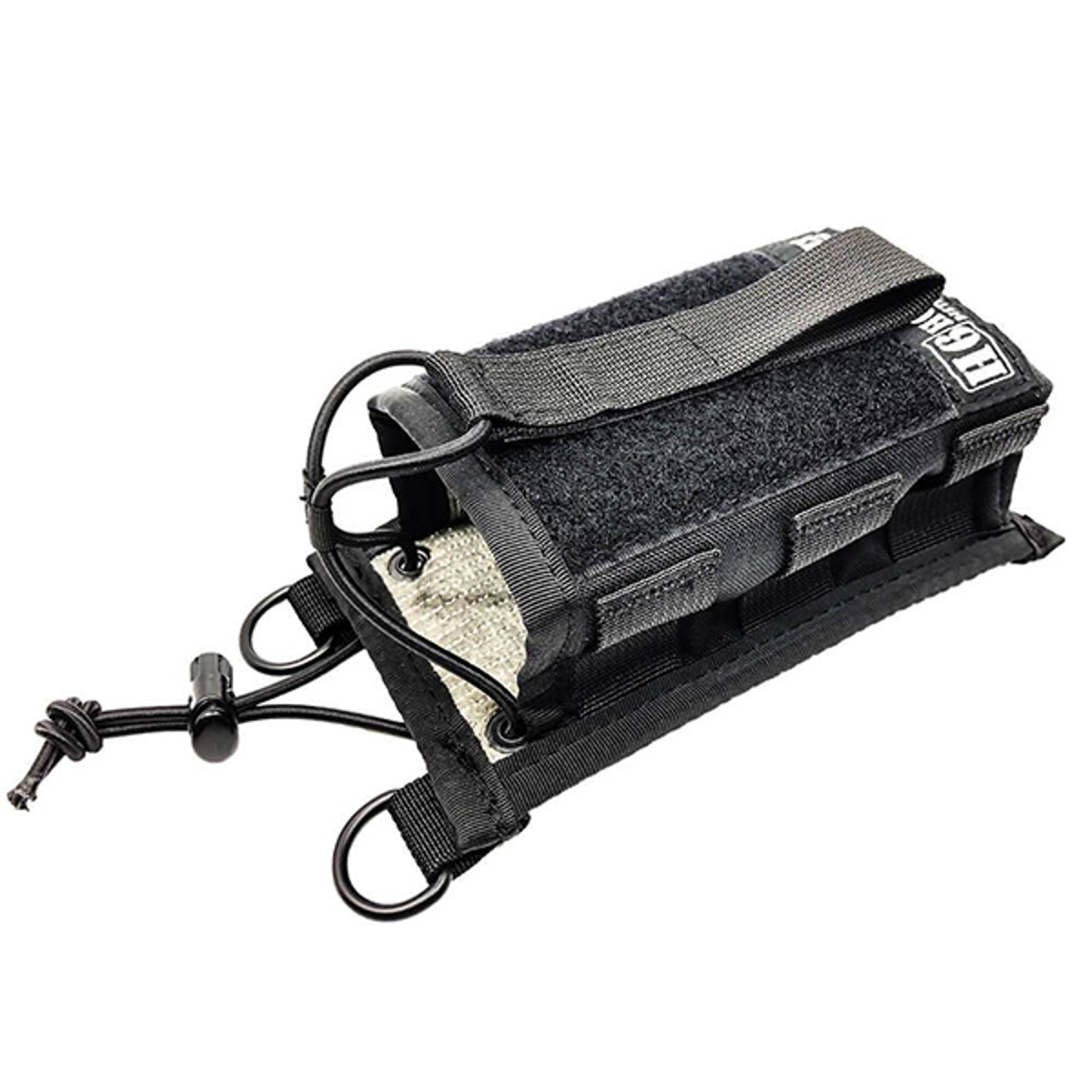 H6 Nylon Universal Radio Holster, Black with Fire Resistant Liner