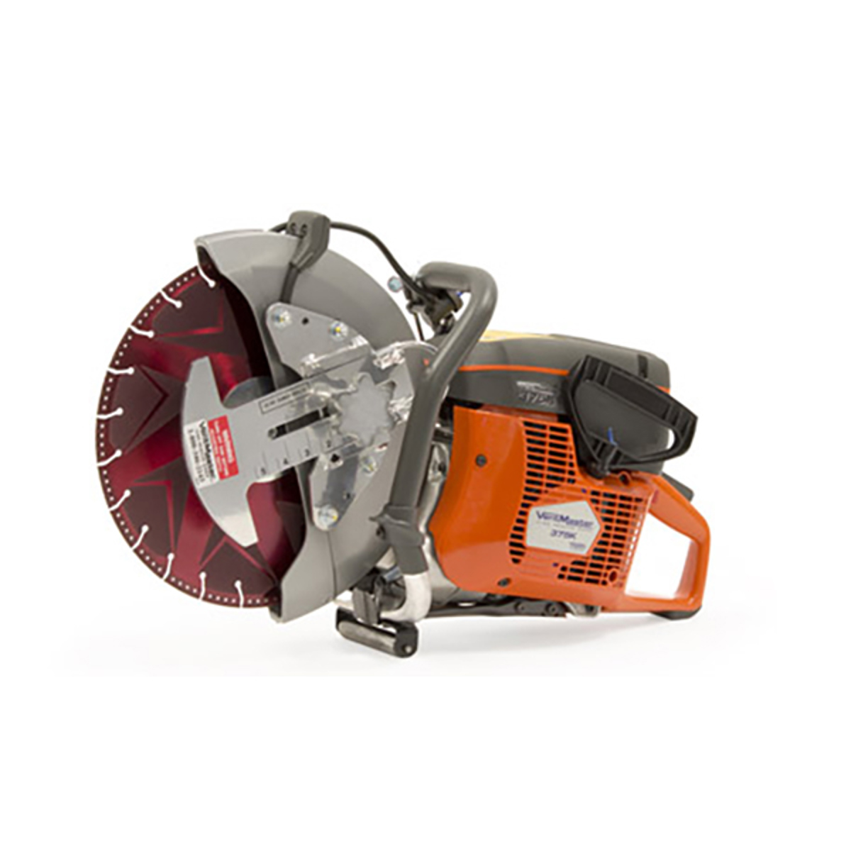 Tempest VentMaster Cutoff Saw 375K, 5HP Depth Gauge, 14" Diamond Blade