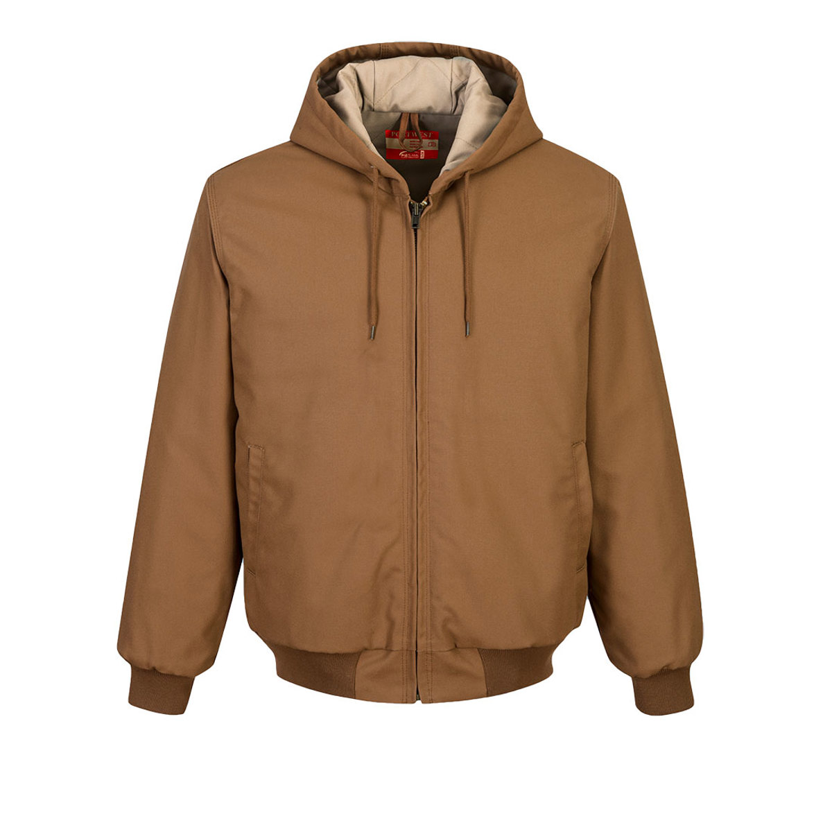 PW DuraDuck Flame Quilt FR Jacket; Brown