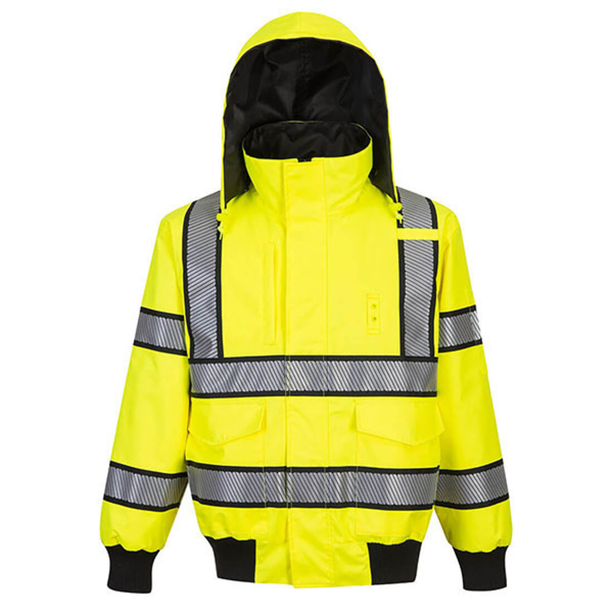 Portwest Hi-Vis Reversible Bomber Jacket Yellow/Black