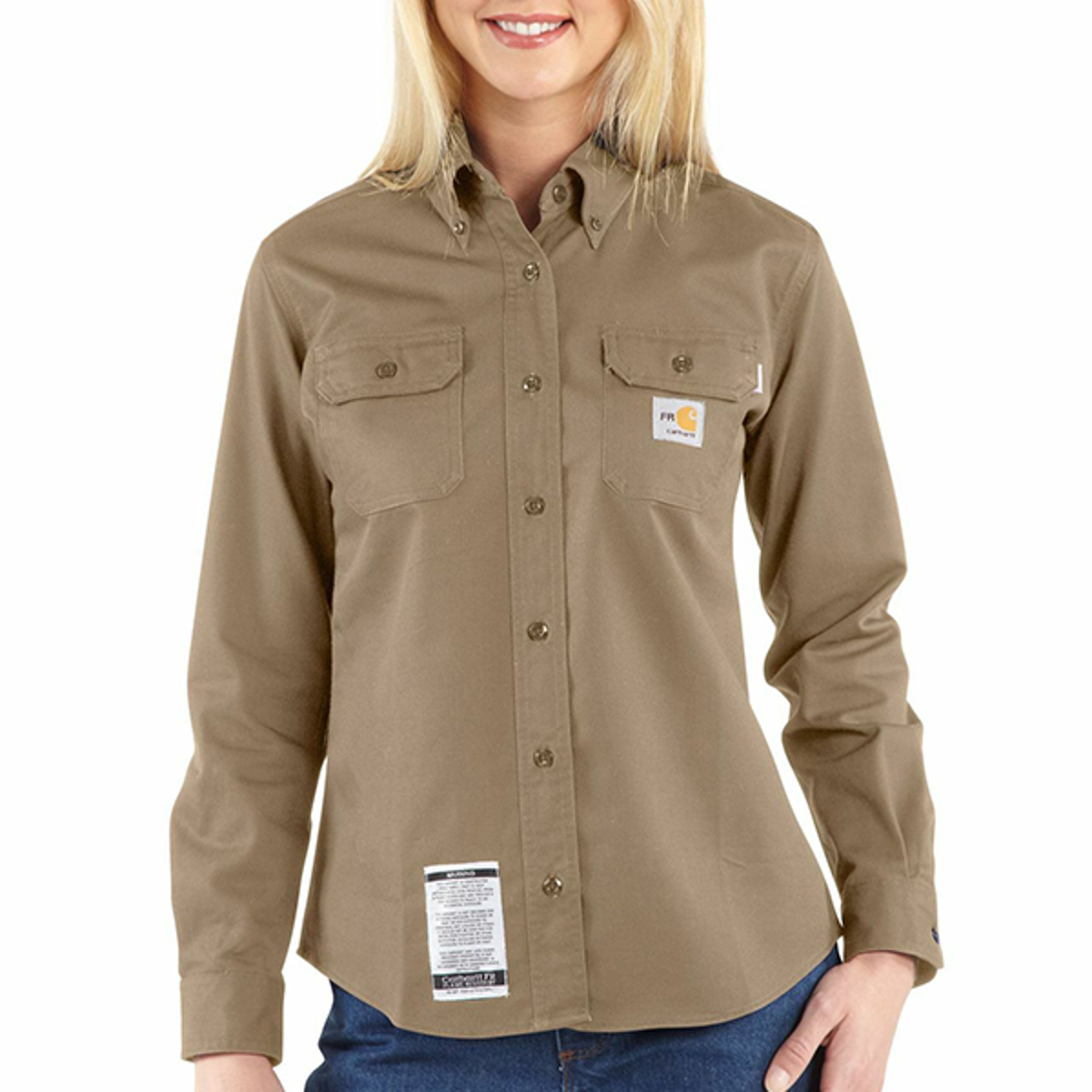 Carhartt Long Sleeve Twill Shirt, FR w/ Pocket Ladies