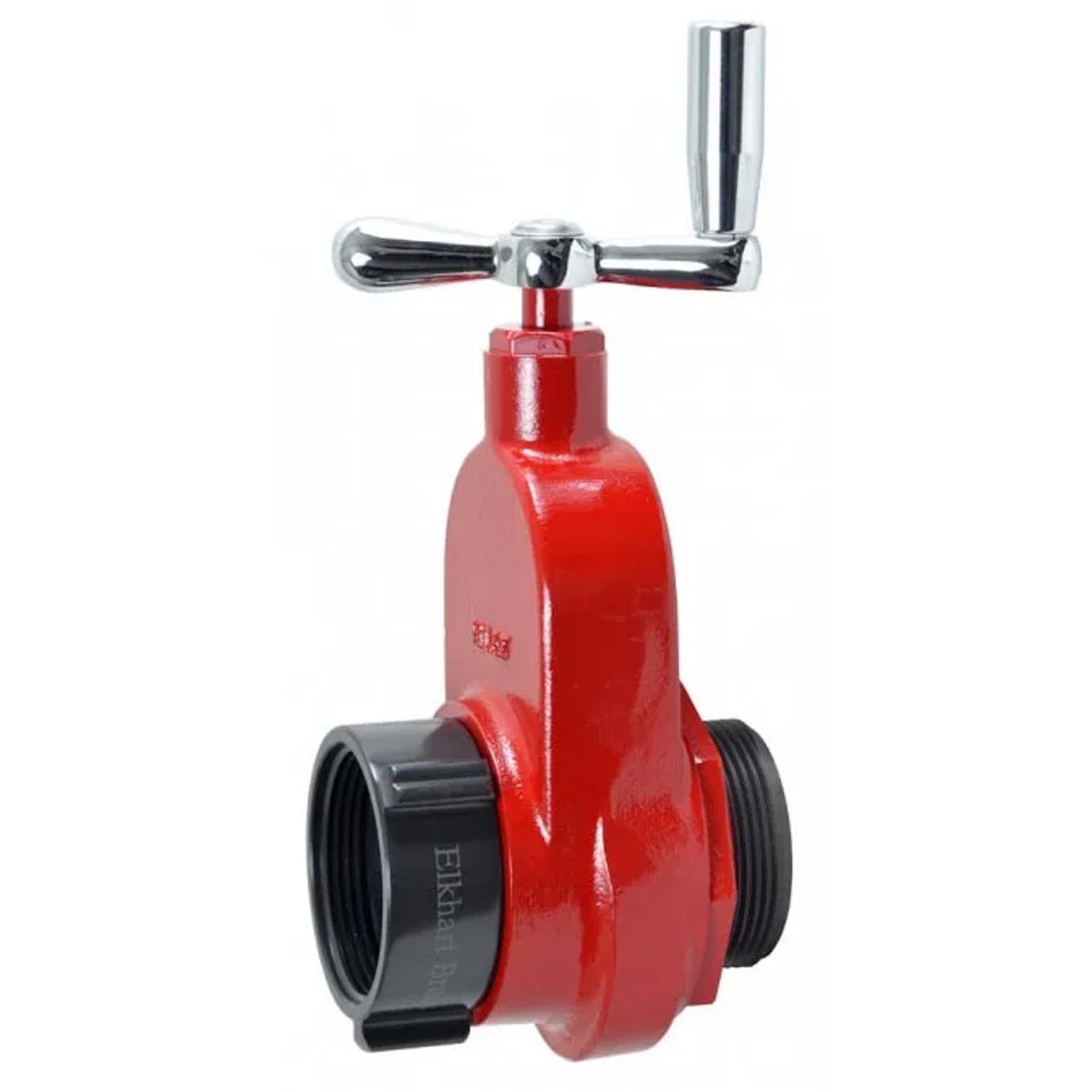 Elkhart Brass Hydrant Gate Valve, Screw-Type, 2.5"F x 2.5" M