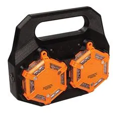 Aervoe 2 Flare Kit, Red LEDs w/Charging Case, Safety Orange 