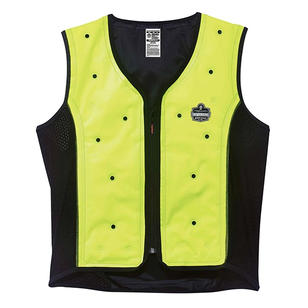 Ergodyne Dry Evaporative Cooling Vest, Hi-Vis Lime 