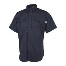Tru Spec X-Fire Shirt,SS 100% Cotton FR, Navy