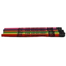 Pencil, Neon, Assorted Colors "Stop, Drop & Roll"