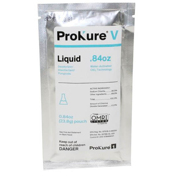 ProKure V Hospital Grade Disinfectant, .84 Ounce Packet