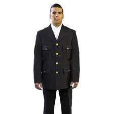 Anchor Dress Coat, Class A Single Breasted, Black