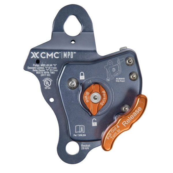 CMC MPD Pulley, Auxiliary Decent 11mm Slate