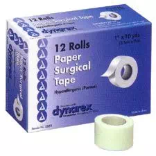 Dynarex Paper Surgical Tape, 1" x 10 Yards 