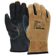 Shelby Wildland Rescue Glove, Tan-Black Pigskin, Gauntlet