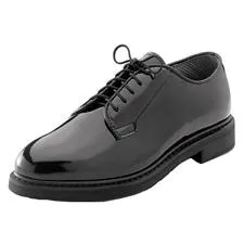 Rothco Shoe, Uniform Hi-Gloss Oxford, Black 