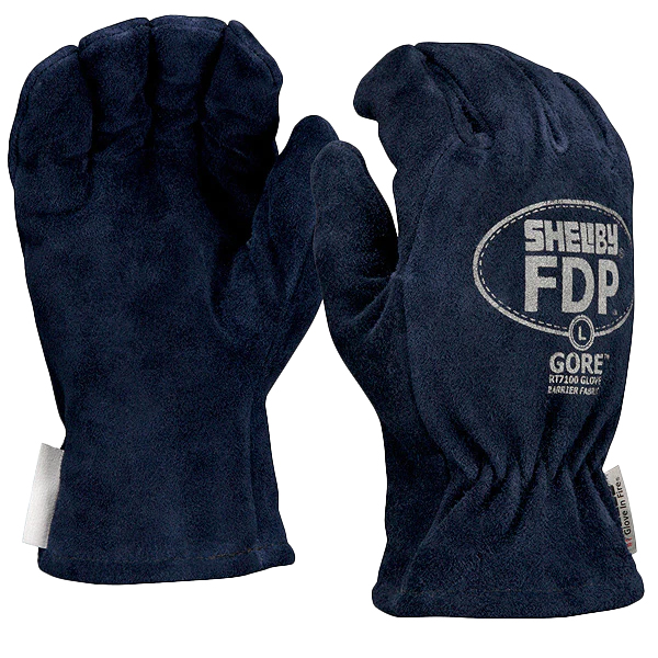 Shelby Koala Cowhide Glove, Blue, Gauntlet