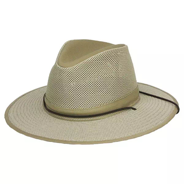 Henschel Hat - Aussie Packable Breezer Safari Sun Hat, Khaki 