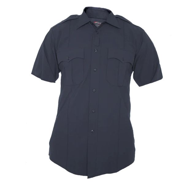 Elbeco Shirt, Mens Poly/Rayon SS Navy 