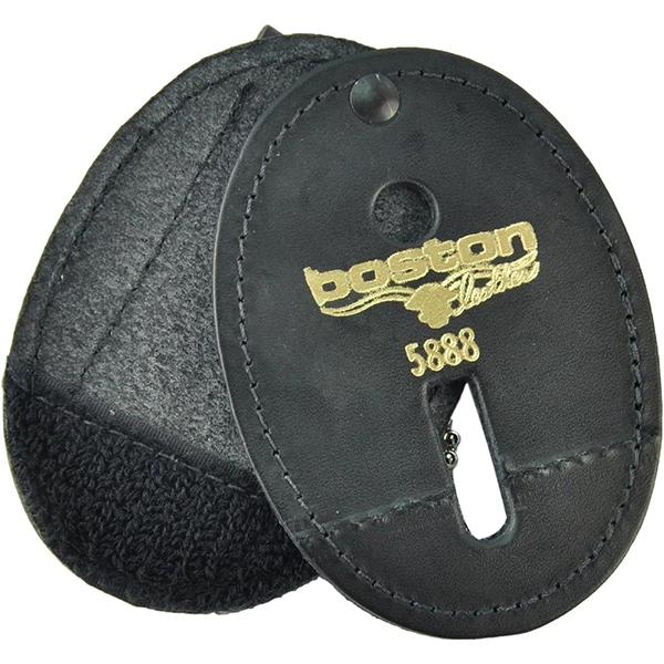 Boston Leather Badge Holder, Oval Swivel 