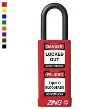 Zing RecycLock Safety Padlock, Keyed Different, 1.5" SH, 3" L 1.5" Shackle,3" Long Body