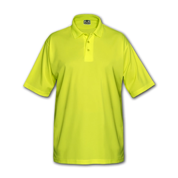 Blue Pointe Polo, Safety Green Mens, SS, Performance