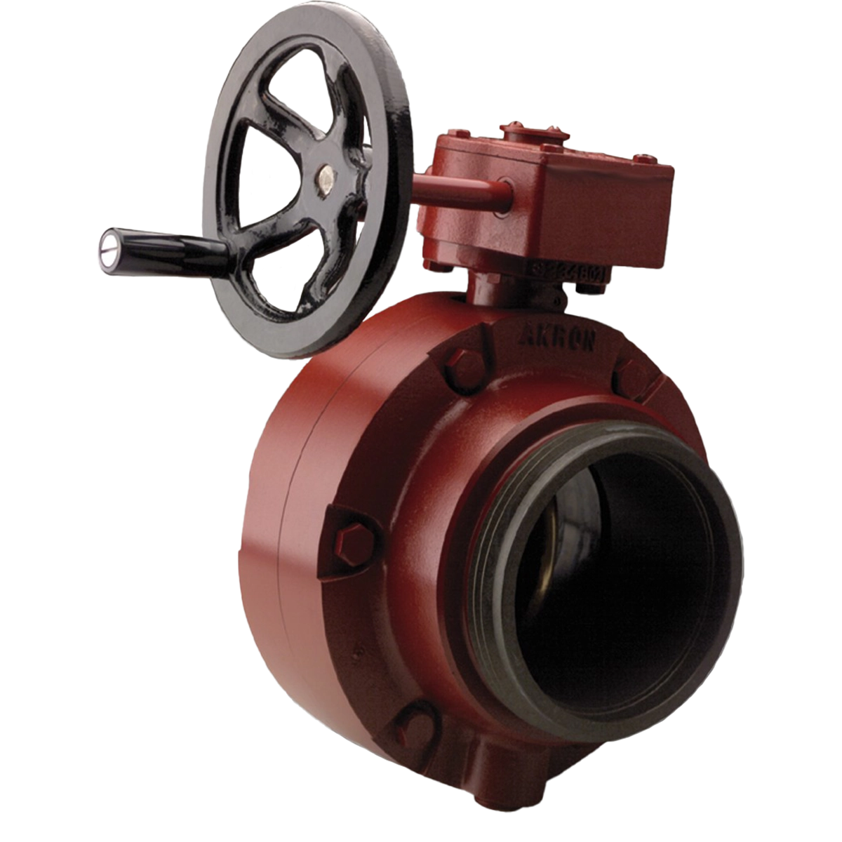 Akron 4.5" Butterfly Valve Handwheel, With Adapters 