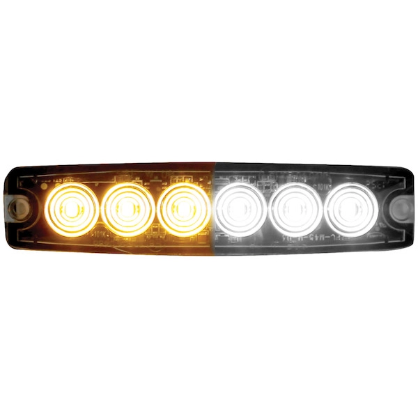 Buyers Products Strobe Light 5 1/8", 6 LED, Amber/Clear