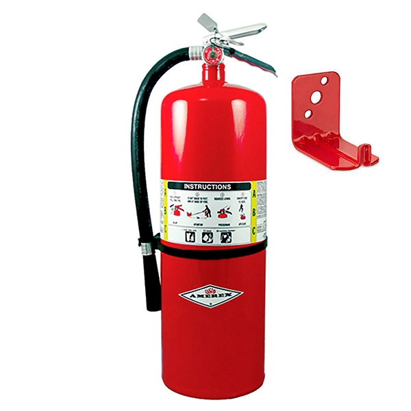 Amerex 20# ABC Extinguisher, w/ Wall Bracket   (10A:120B:C)