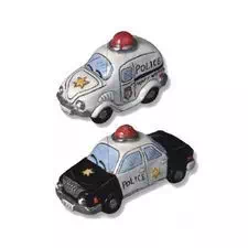 BlueSky Salt&Pepper Shakers, Police Cars 5" x 4" x 3"