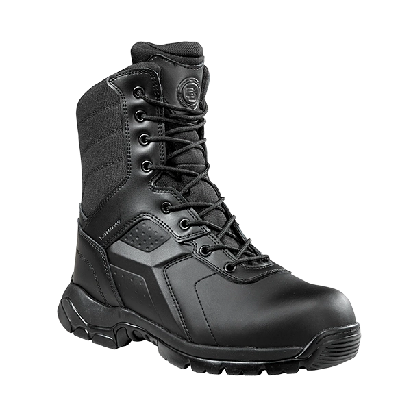 Black Diamond Boot, Safety Toe 8" Tactical, Side Zip 