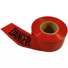 Pro-Line Barricade Tape, "Danger" Red 3"x1000'