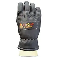 FireCraft Phoenix Leather Structural Firefighting Gloves NFPA, Wristlet