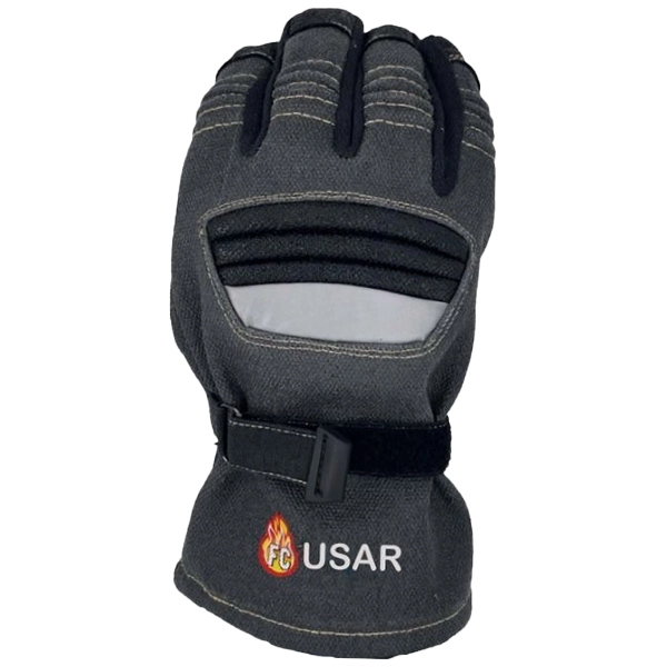 FireCraft USAR Glove Gauntlet, Black 