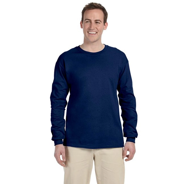Gildan T-Shirt, LS, Ultra Cotton, 6 oz, Navy