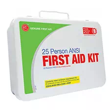 Ameri-Viz First Aid Kit, Metal, 25 Person
