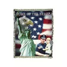 Mill Street Design Afghan, "Home Of The Brave" for Police