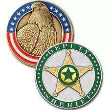 Blackinton Challenge Coin, Deputy Sheriff, 1.75" 