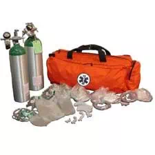 NAFECO Oxygen Kit w/ Bag  & Jumbo 'D' Cylinder, Orange