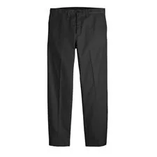 Dickies Men's Comfort Waist Pants Relaxed, Black, UH Unhemmed