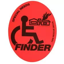 Eagle Dist "Need Finder" Home Rescue Special Needs Sign 