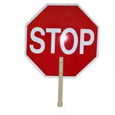 Stop Sign, 18" STOP/SLOW Eng. Grade Reflective 