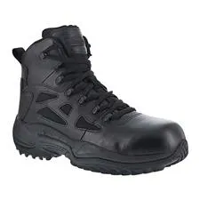 Reebok Ladies 6" Stealth Boot Side Zipper, Black