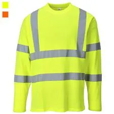 Portwest Cotton Comfort Long Sleeve T-Shirt, CL3 
