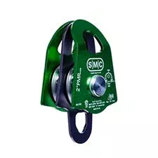 PMI Prusik Minding Pulley, 2" 2" Double NFPA Green/Grey