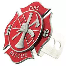 Fire Rescue Maltese Cross Hitch Cover, Fits Class II,III