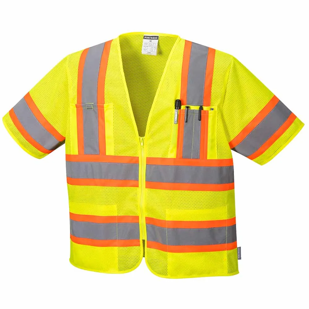 Portwest Augusta Sleeved High Visibility ANSI 3 Safety Vest 