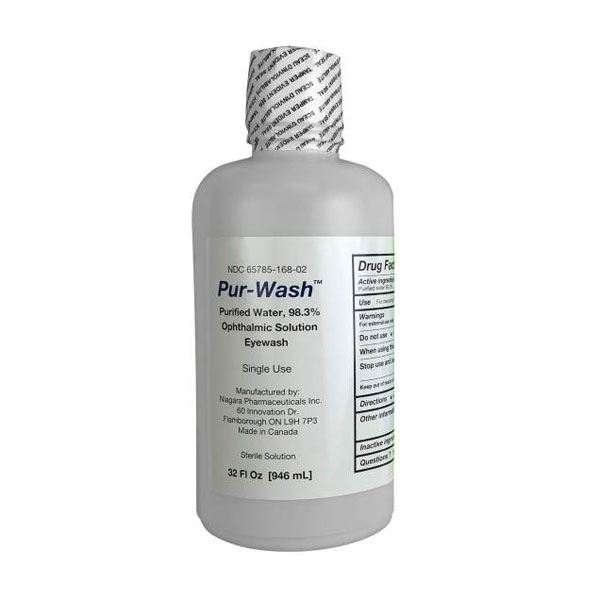 Radians Personal Eyewash Station Refill Bottle, 32 oz