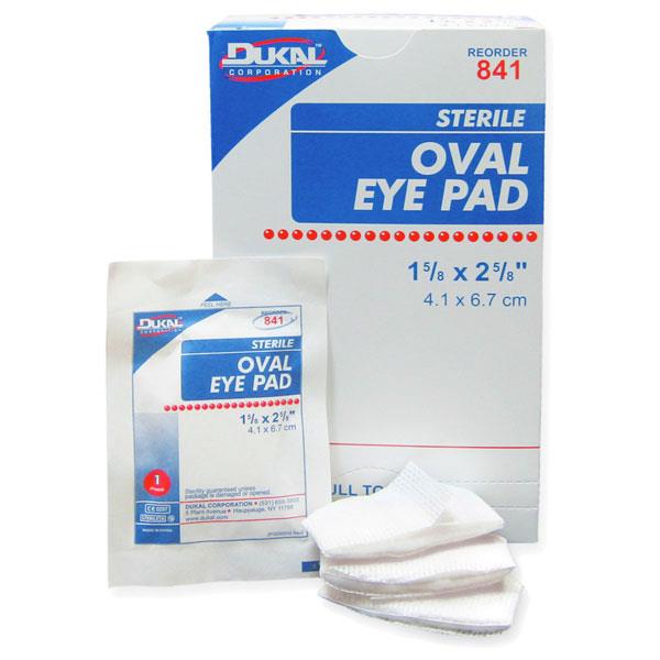 Sterile Oval Eye Pad, 1 5/8 x 2 5/8, Box of 50